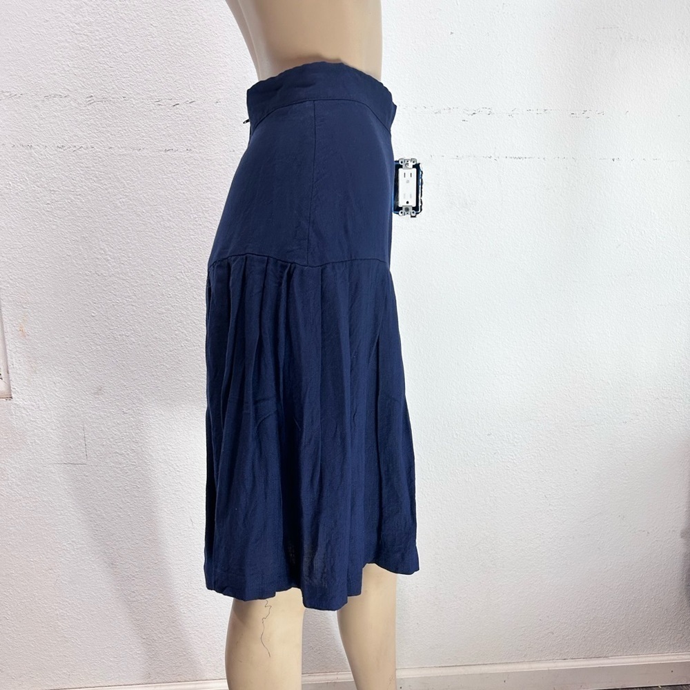 Vintage midi blue skirt